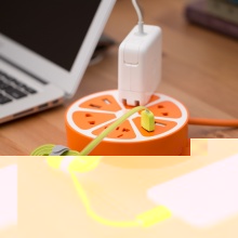  VOIA柠萌U站可爱USB插座多功能柠檬创意插线板智能手机充电器果