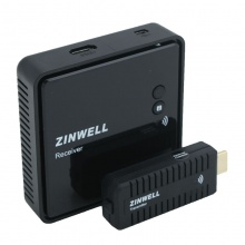 ZINWELL WHD-100套装 无线HDMI迷你3D影音传输器 黑色