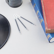 晨光(M&G)0.3mm黑色葫芦头中性笔签字笔水笔替芯笔芯 20支/盒MG6101
