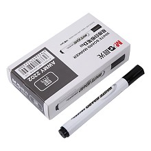 晨光(M&G)单头黑色白板笔可擦易擦办公会议笔 10支/盒AWMY2202