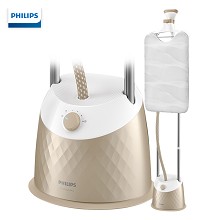 飞利浦 (PHILIPS) 蒸汽挂烫机 家用手持/挂式电熨斗双杆带熨衣垫 1600W五档调节 GC523/68