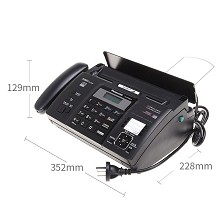 松下（Panasonic）KX-FT876CN 热敏纸复印传真机办公家用电话一体机中文显示（黑色）
