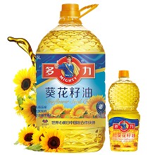多力葵花籽油5L 食用油 含维生素e（赠品及品项随机发放）